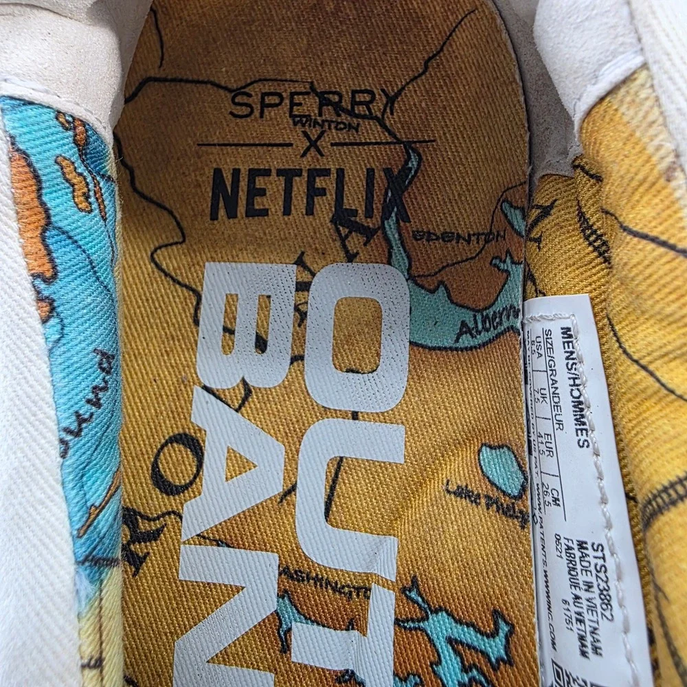 Sperry x Netflix Outer Banks OBX Pogue Life Slip On Shoes Mens 8.5 STS23862